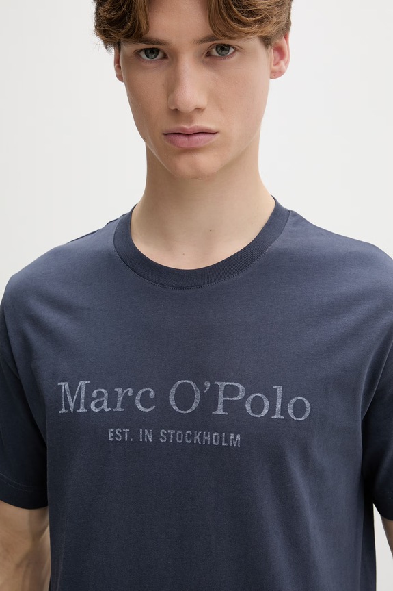 Marc O'Polo T-shirt męski bawełniany granatowy 5000012688