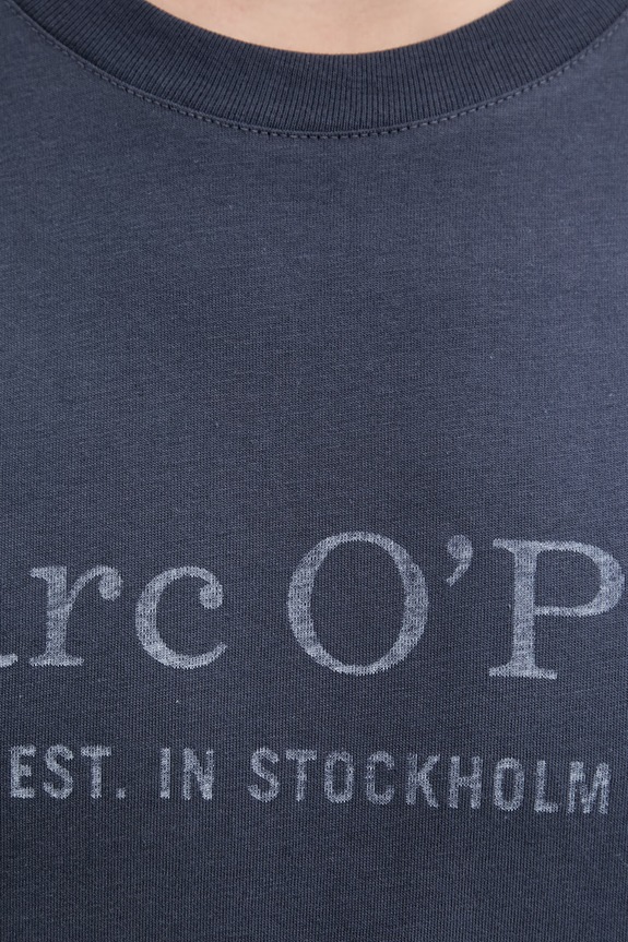 Marc O'Polo T-shirt męski bawełniany 5000012688 granatowy