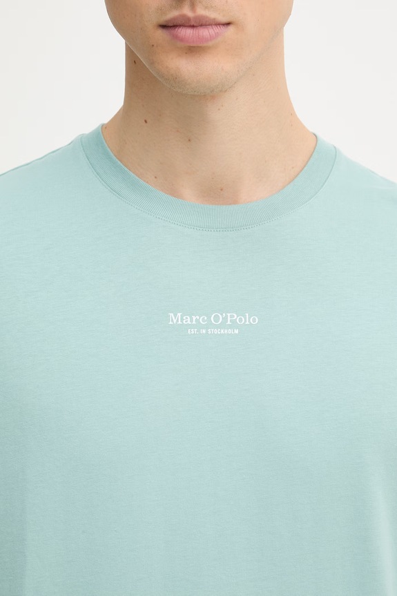 Marc O'Polo tričko pánske bavlnené 5000012689 tyrkysová