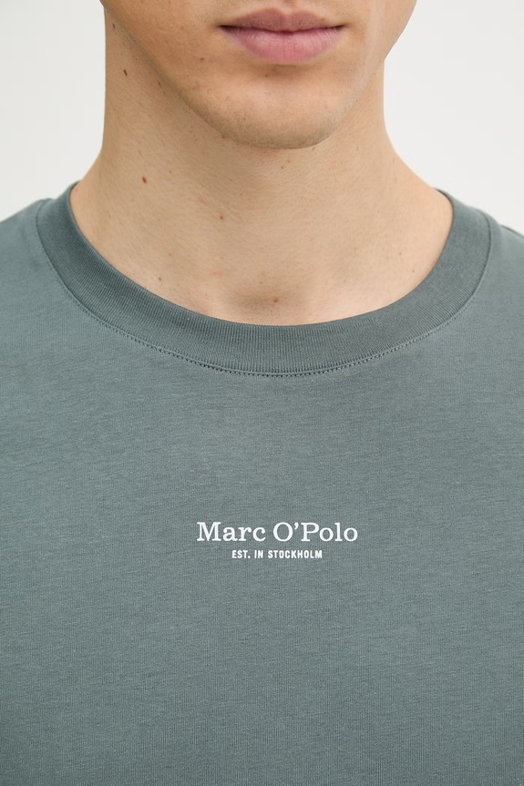 Marc O'Polo tričko pánske bavlnené 5000012689 zelená