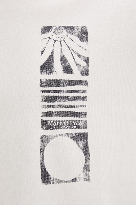 Marc O'Polo T-shirt męski bawełniany 5000012690 beżowy