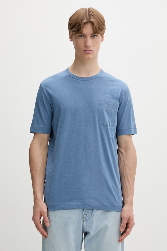 Marc O'Polo T-shirt męski bawełniany niebieski 5000012695