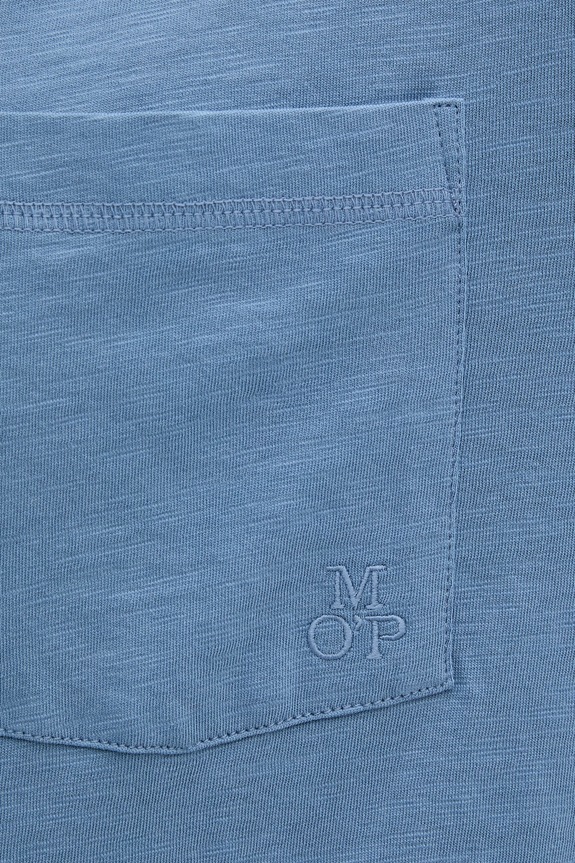 Marc O'Polo T-shirt męski bawełniany 5000012695 niebieski