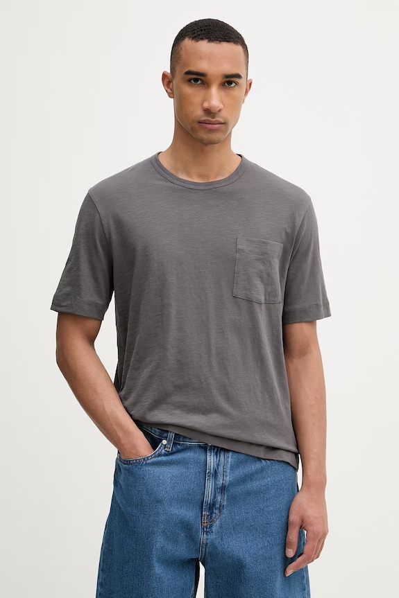 Marc O'Polo t-shirt da uomo in cotone grigio 5000012695