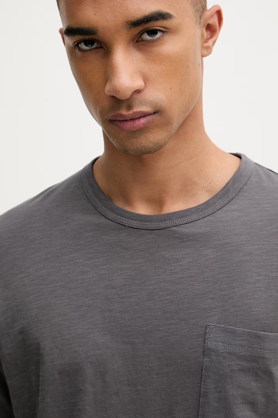 Marc O'Polo t-shirt da uomo in cotone grigio 5000012695