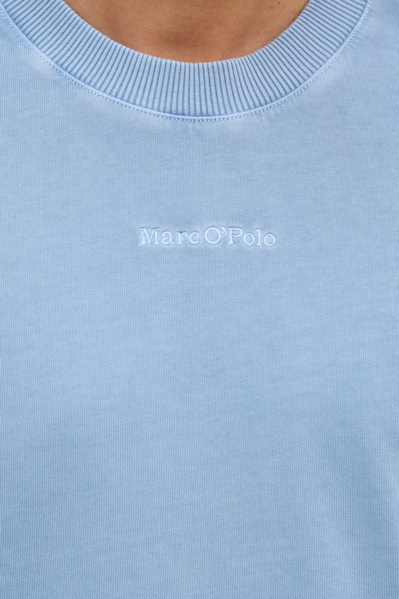 Marc O'Polo t-shirt basic męski bawełniany 5000012698 niebieski