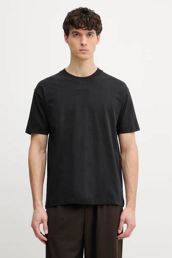 Marc O'Polo tricou basic pentru bărbați, din bumbac negru 5000012698