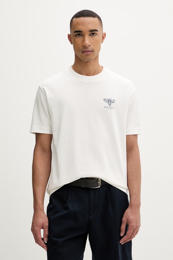 Îmbrăcăminte Marc O'Polo tricou pentru bărbați, din bumbac 5000012703 bej