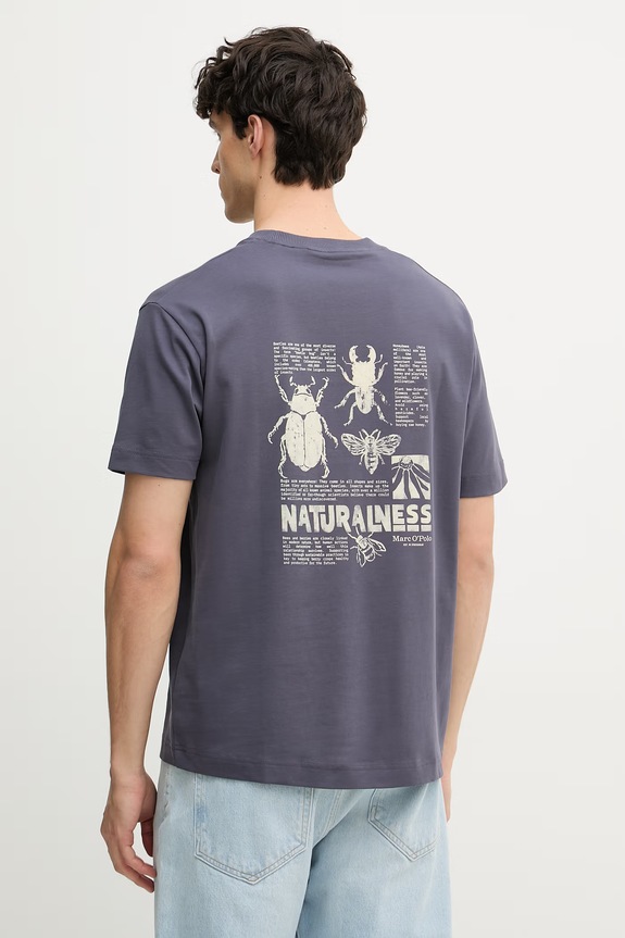 Marc O'Polo tricou pentru bărbați, din bumbac violet 5000012705