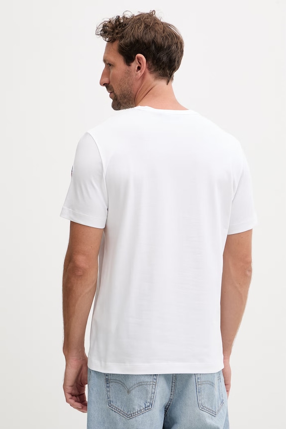 Odzież Fusalp t-shirt męski RIVIERE III H2112 biały