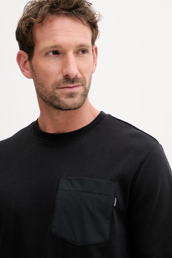 Fusalp t-shirt Ανδρικό βαμβακερό TYLERR μαύρο H2113