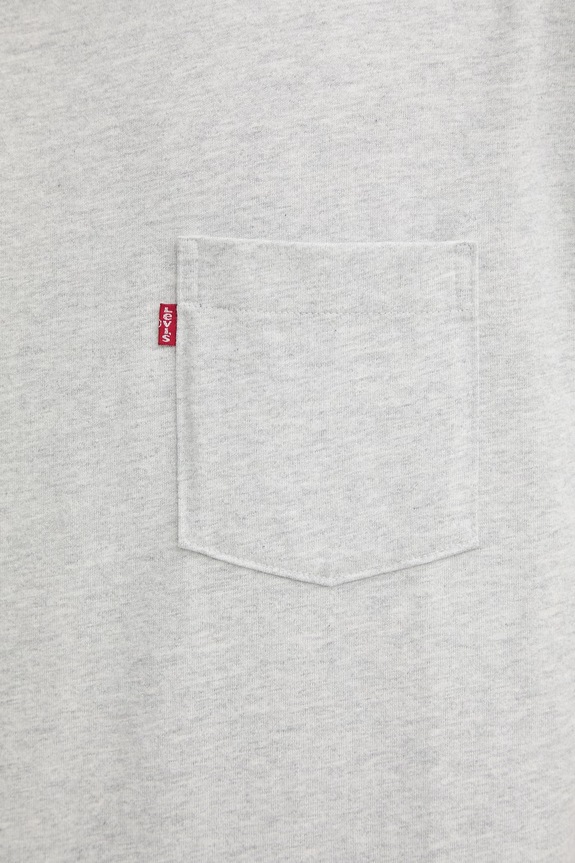 Βαμβακερό μπλουζάκι Levi's HALF SLV PKT 005OB.0002 γκρί