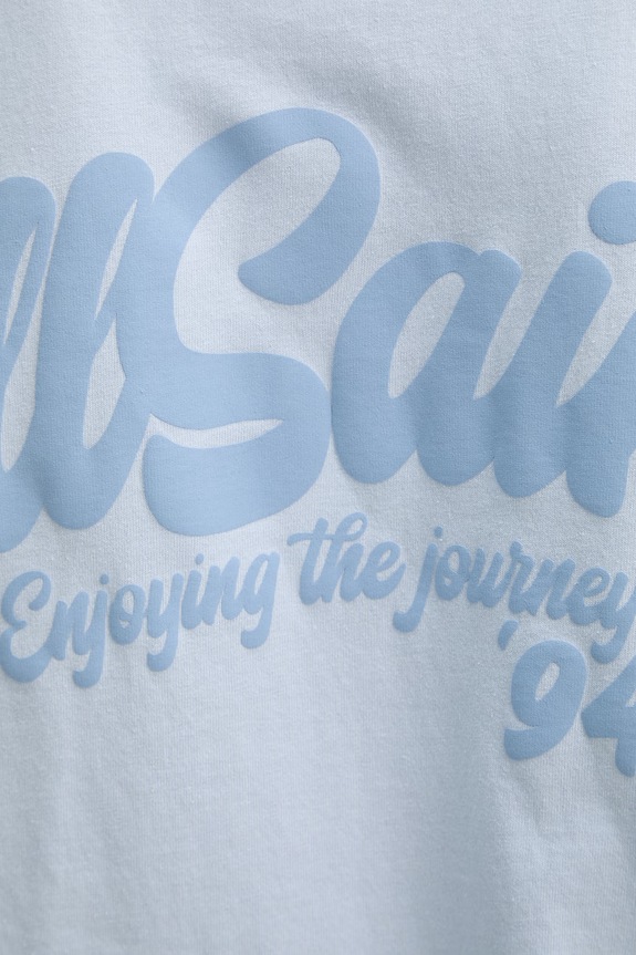 AllSaints t-shirt bawełniany ODYSSEY M008PE niebieski