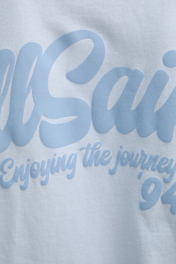AllSaints t-shirt bawełniany ODYSSEY M008PE niebieski