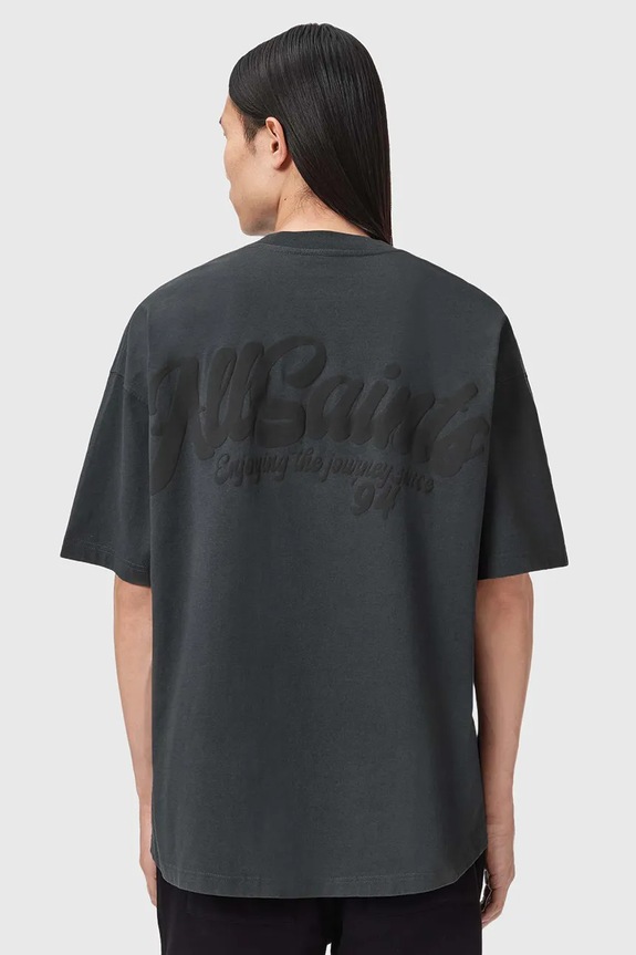 Bavlnené tričko AllSaints ODYSSEY M008PE čierna SS26