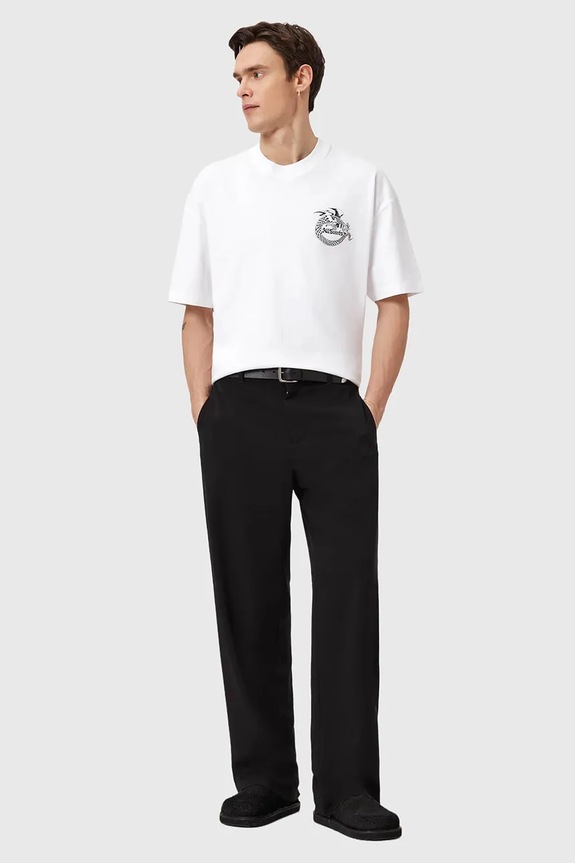 Ρούχα Βαμβακερό μπλουζάκι AllSaints TERRA M023PE λευκό