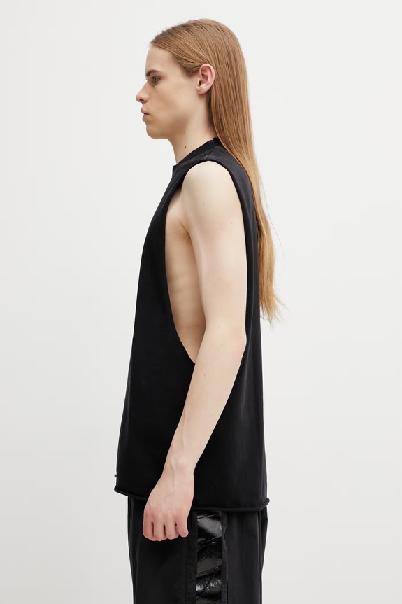 VETEMENTS t-shirt bawełniany Leather Cross ME76TR154BX czarny SS26