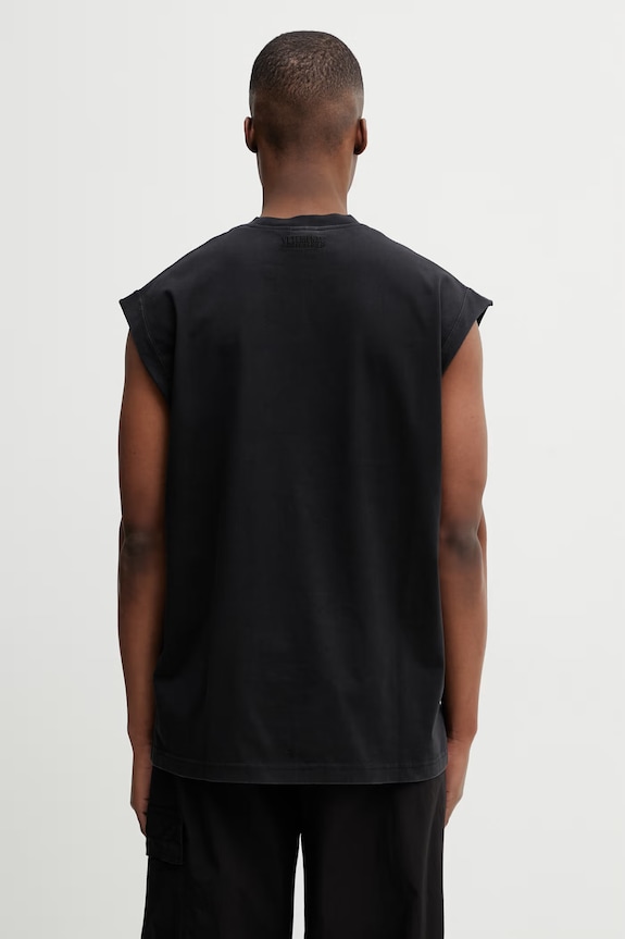 Odjeća Pamučna majica VETEMENTS Cross Logo ME76TR176B crna