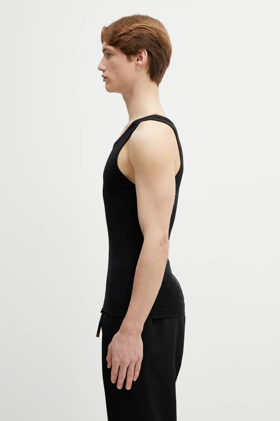 Топ VETEMENTS Biker Cross Logo ME76TT159B чорний SS26
