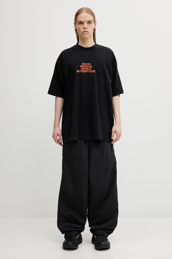 Бавовняна футболка VETEMENTS MF ME76TR221B чорний