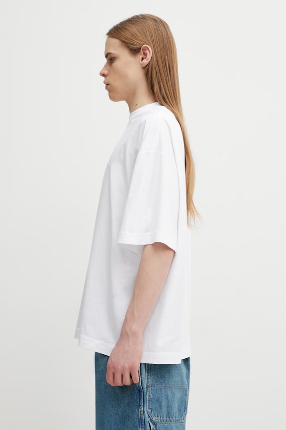 Бавовняна футболка VETEMENTS Japan Tourist ME76TR260W білий SS26