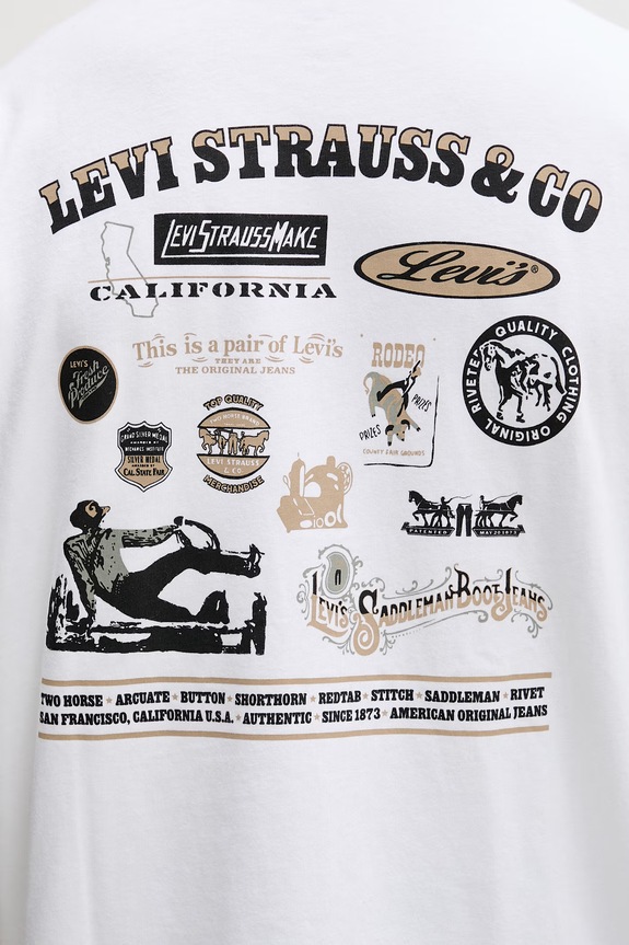 Levi's Kratka majica moška bombažna WW GR x WORKWEAR bela 003XL