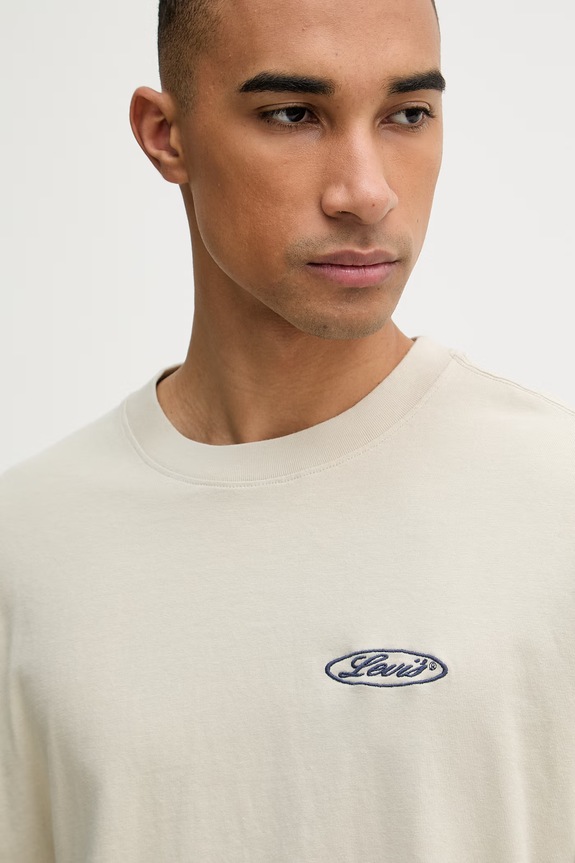 Levi's T-shirt ανδρικό βαμβακερό WW GR x WORKWEAR μπεζ 003XL