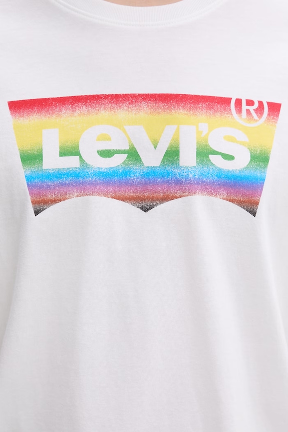 Levi's majica za muškarce od pamuka COMMUNITY TEE x PRIDE 24671.0042 bijela