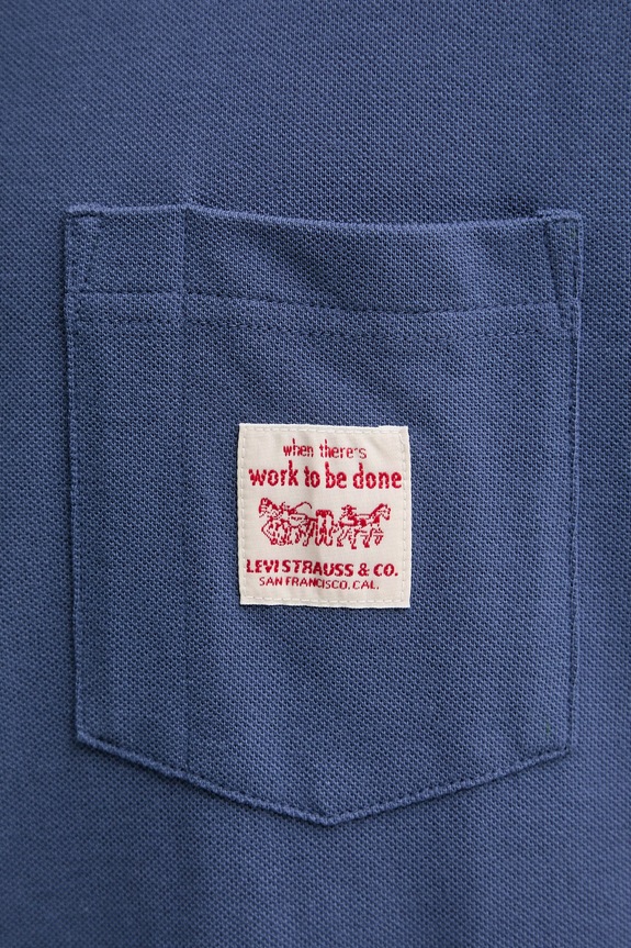 Βαμβακερό μπλουζάκι Levi's SS TEE x WORKWEAR A5850.0026 μπλε
