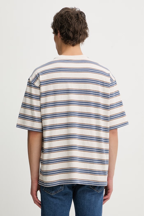 Ρούχα Βαμβακερό μπλουζάκι Levi's SS TEE x WORKWEAR A5850.0027 μπεζ