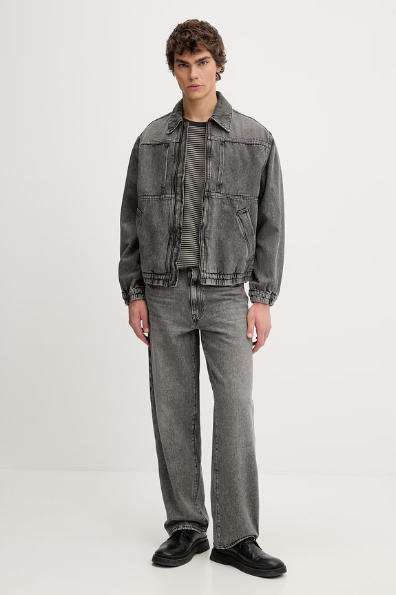Βαμβακερό μπλουζάκι Levi's SS TEE x WORKWEAR A5850.0028 μαύρο SS26