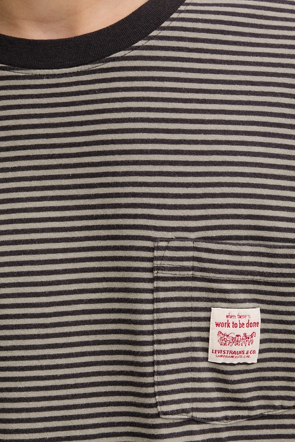 Βαμβακερό μπλουζάκι Levi's SS TEE x WORKWEAR A5850.0028 μαύρο