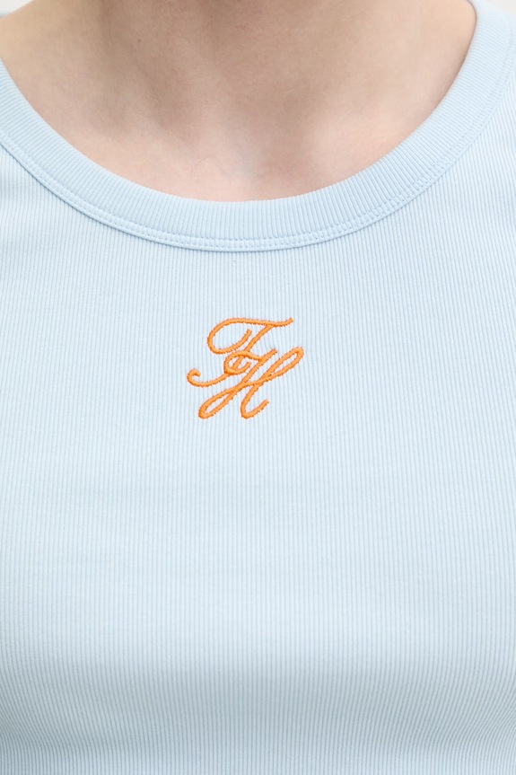 Tommy Hilfiger top pánský bavlněný s elastanem SUMMER UM0UM03841 modrá