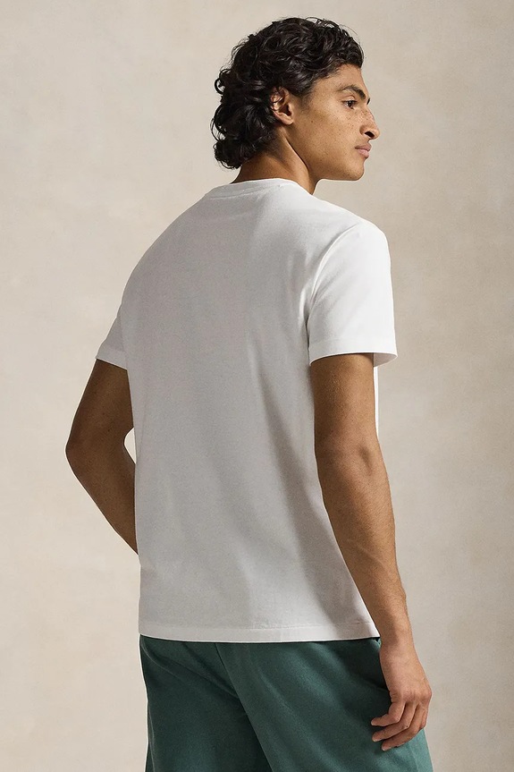 Polo Ralph Lauren tricou din bumbac 710B16611 alb SS26