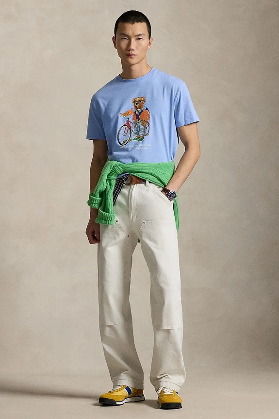 Oblečenie Bavlnené tričko Polo Ralph Lauren 710B16612 modrá