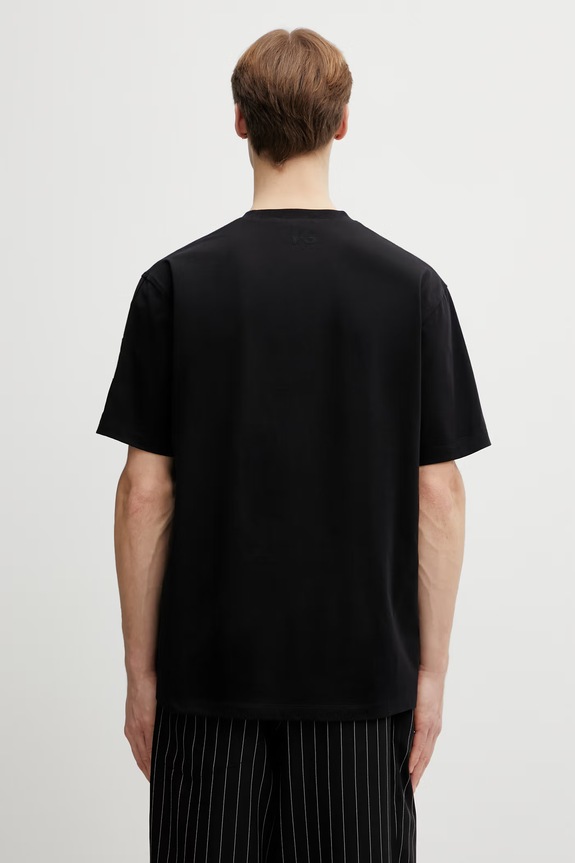 Одежда Хлопковая футболка Y-3 UT SS TEE KC6765 чёрный