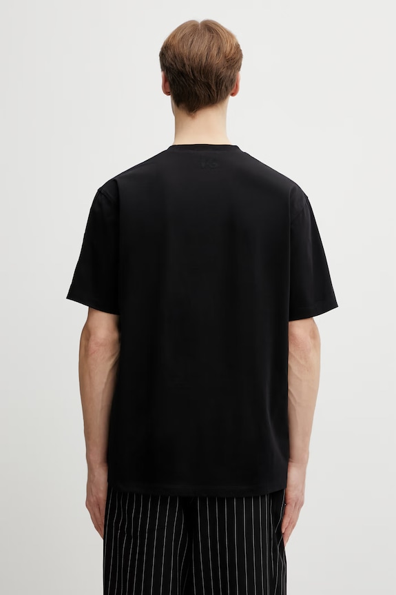Одежда Хлопковая футболка Y-3 UT SS TEE KC6765 чёрный