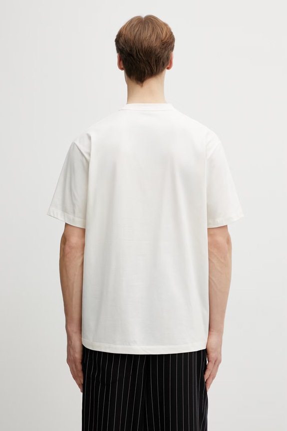 Odzież Y-3 t-shirt bawełniany VER SS TEE KQ9749 beżowy