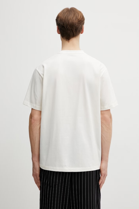 Odzież Y-3 t-shirt bawełniany VER SS TEE KQ9749 beżowy