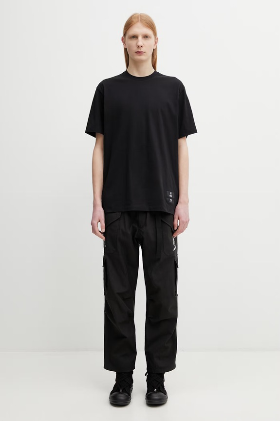 Y-3 x F1 LOGO SS TEE basic tričko bavlnené pánske KR2373 čierna