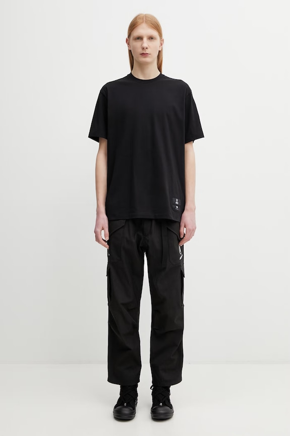 Y-3 x F1 LOGO SS TEE basic tričko bavlnené pánske KR2373 čierna