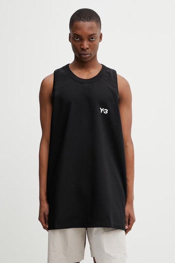Y-3 M EL BBALL TANK топ для мужчин чёрный KS7638