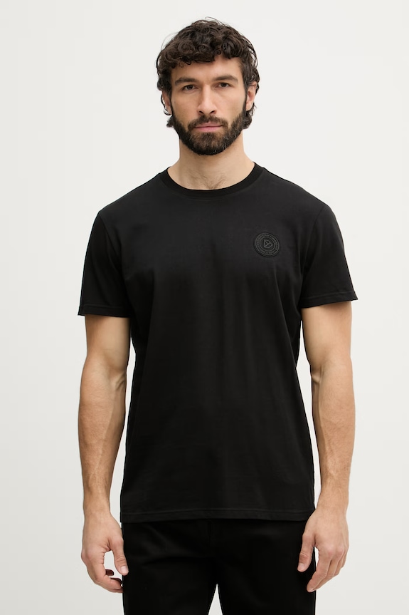 Didriksons t-shirt męski bawełniany HOLGER czarny 506158