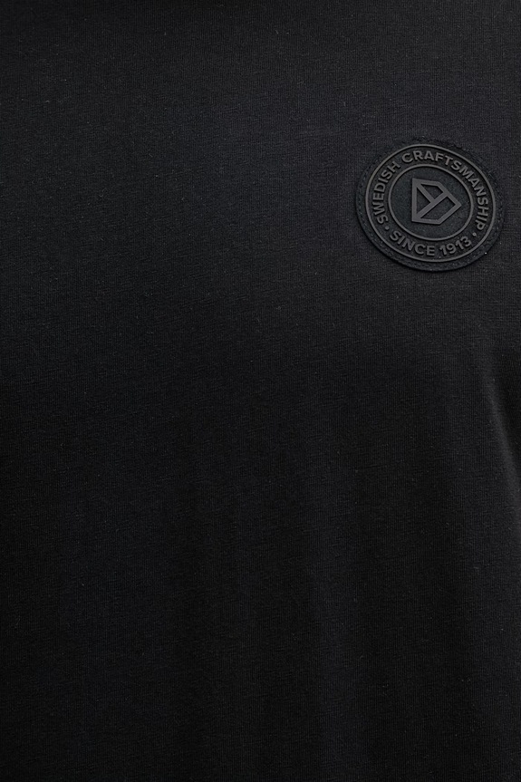 Didriksons t-shirt męski bawełniany HOLGER 506158 czarny