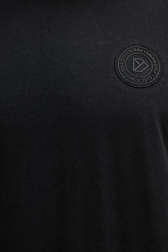 Didriksons t-shirt męski bawełniany HOLGER 506158 czarny