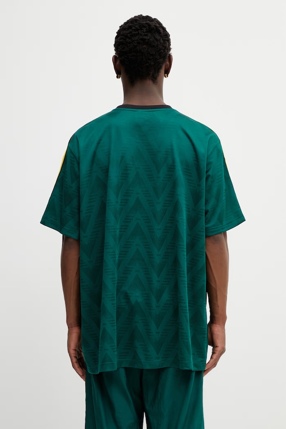 Clothing adidas Originals t-shirt JACQUARD JSY KE3337 green