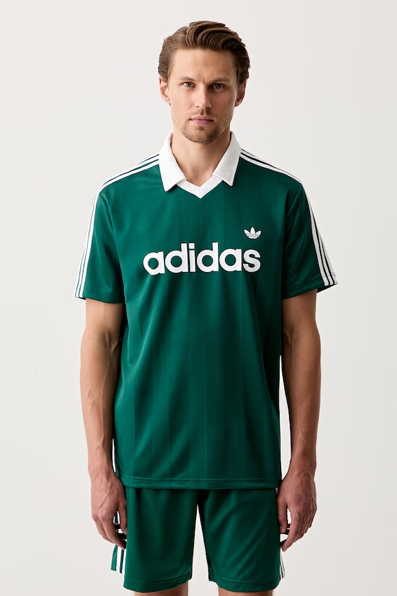 adidas Originals polo da uomo JSY applique verde KE3582