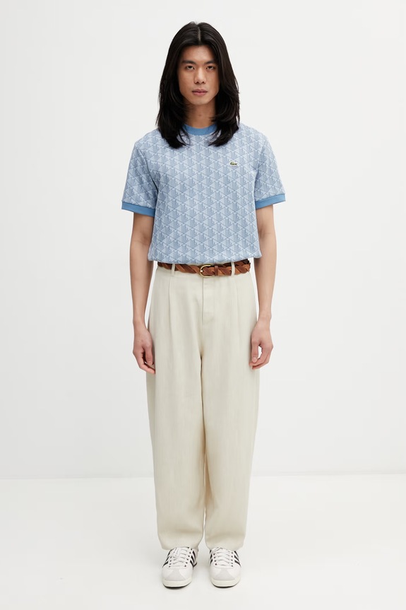 Lacoste t-shirt da uomo TH1197 blu