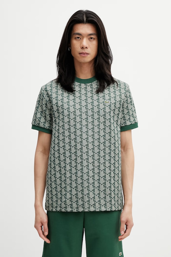 Lacoste t-shirt da uomo regolare verde TH1197