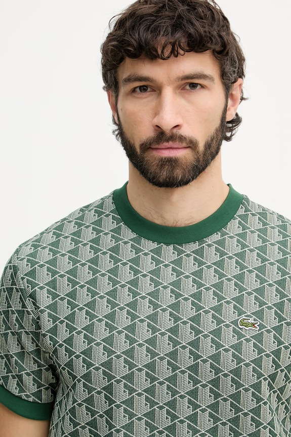 Lacoste T-shirt męski zielony TH1197